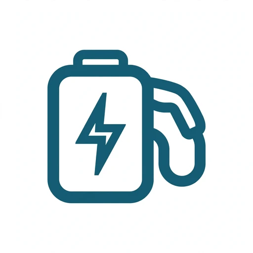 EV charger mounted in a residential garage